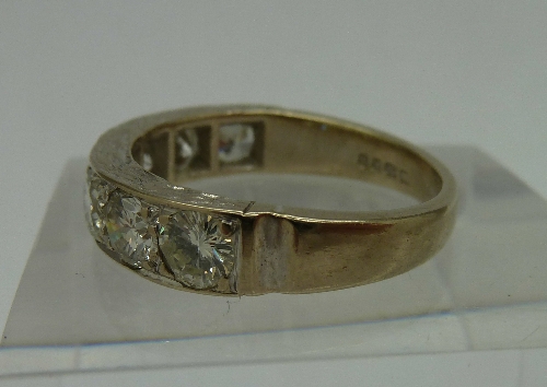 An 18ct white gold, seven stone diamond - Image 2 of 2