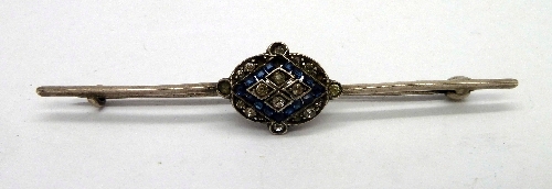 A silver, marcasite and gold ring and ma - Image 2 of 2