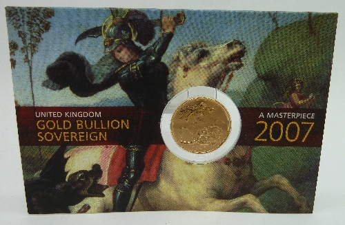 A 2007 Royal Mint full sovereign