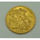 A George V 1913 full sovereign