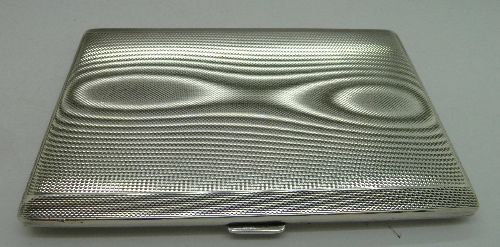 A silver cigarette case, by Mappin & Web