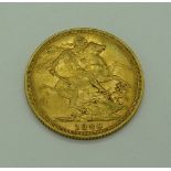 A Victorian 1889 full sovereign