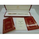 A Must de Cartier ink pen with 18ct gold