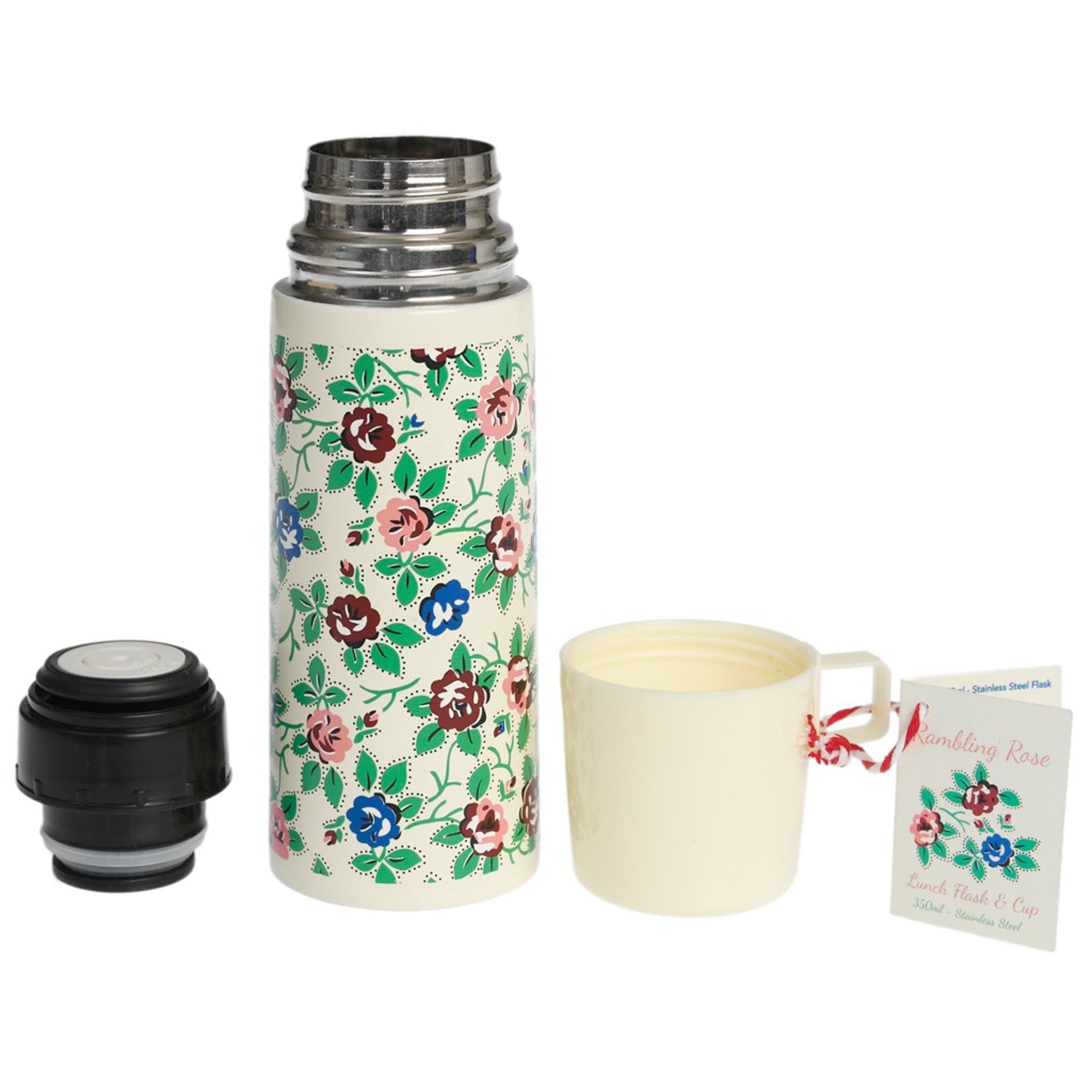 10 x Rambling Rose Thermal Flasks: