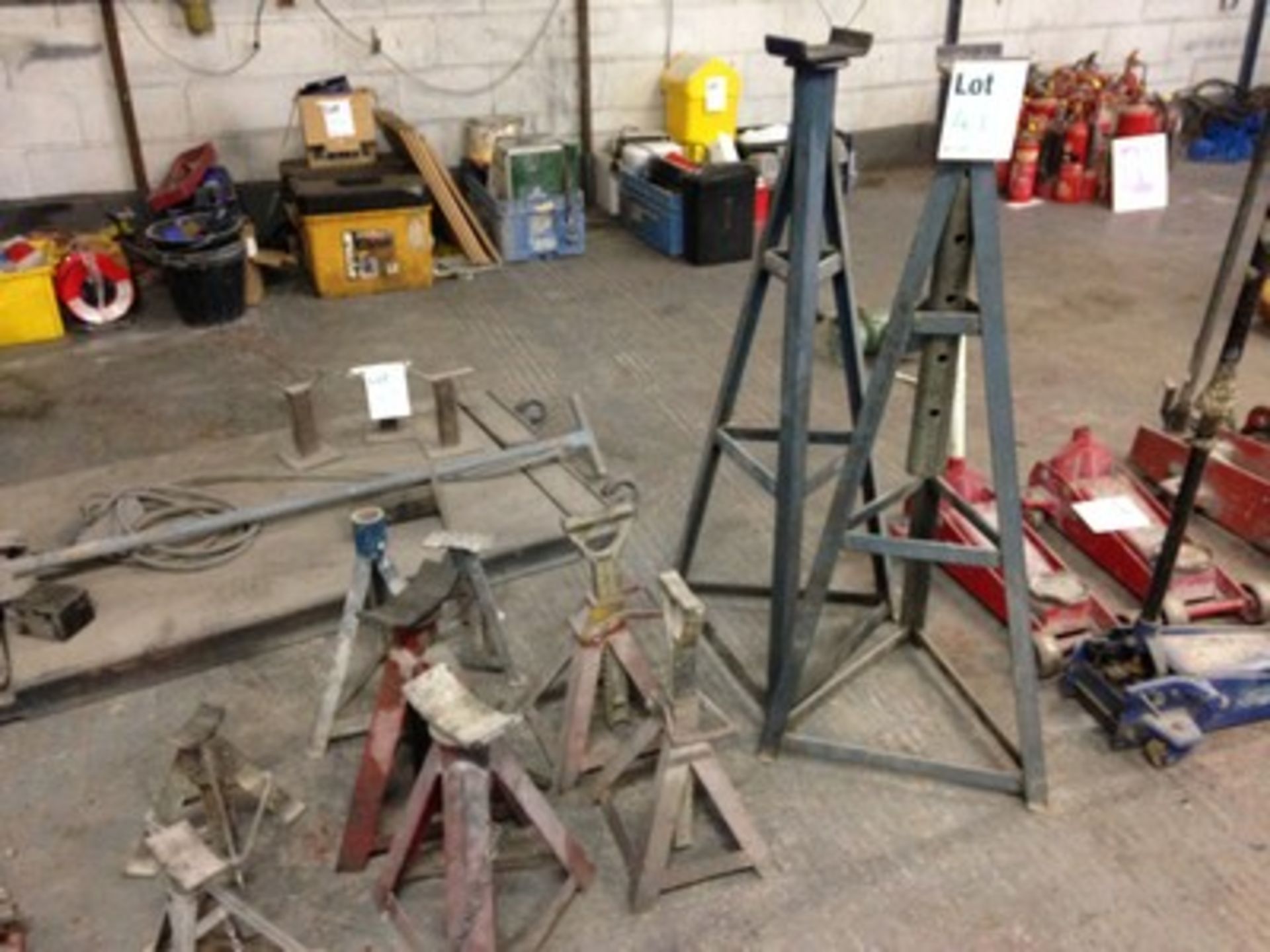 *Four pairs of axle stands. On View at SMS House, Curran Road, Cardiff, CF10 5DF.  Viewing on