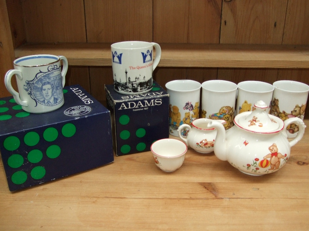 A quantity of China to include a Mason's Ironstone 'Teddy Bears' part tea set including a small