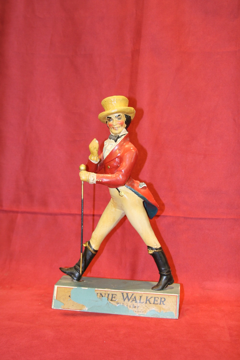 A Jonnie Walker whisky advertising figure, 40cm