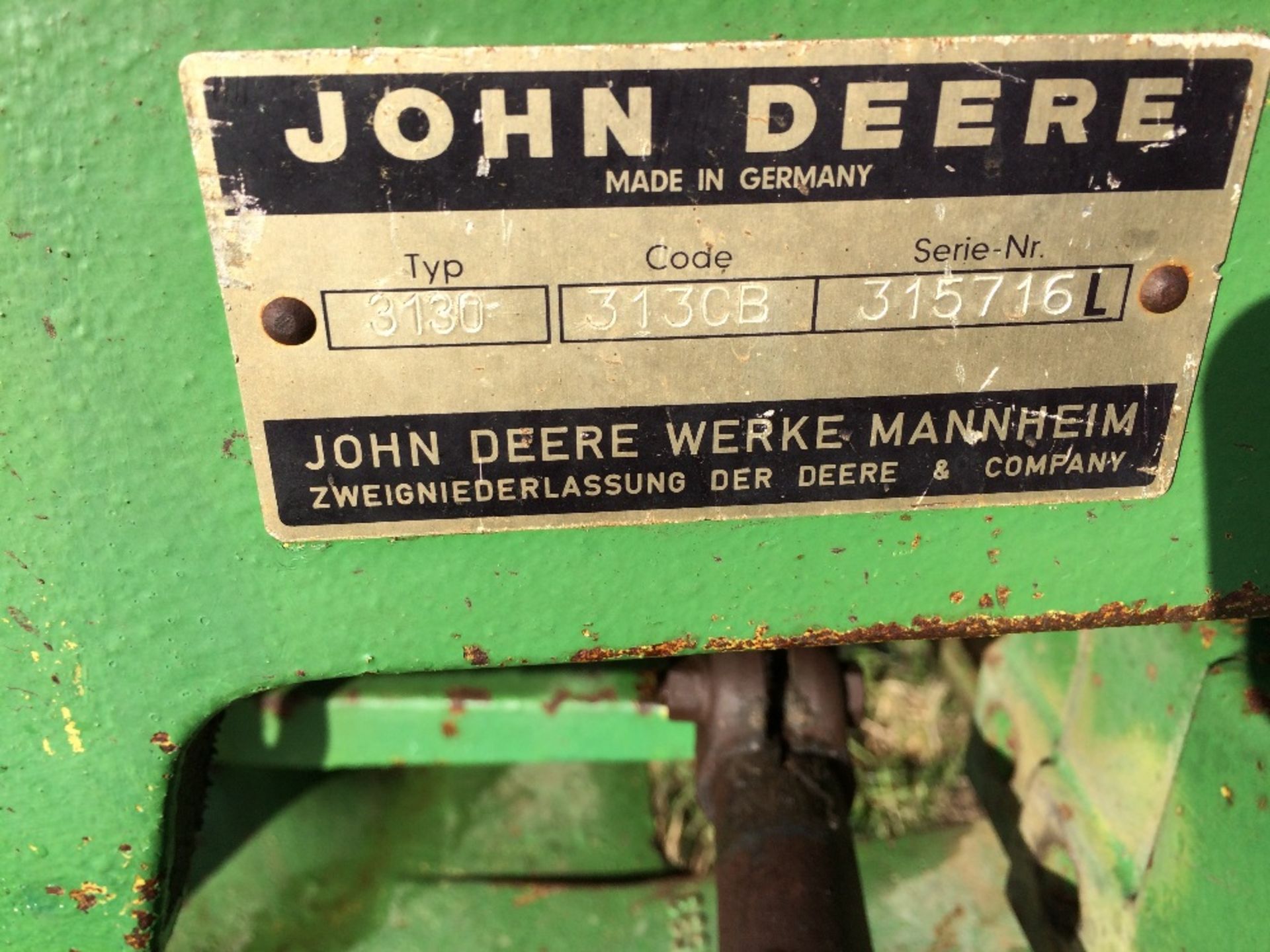 John Deere 3130, 1979
Registration: PHO 130T
Serial No: 315716L, Code 313CB
9388 hours. Comes - Image 7 of 9