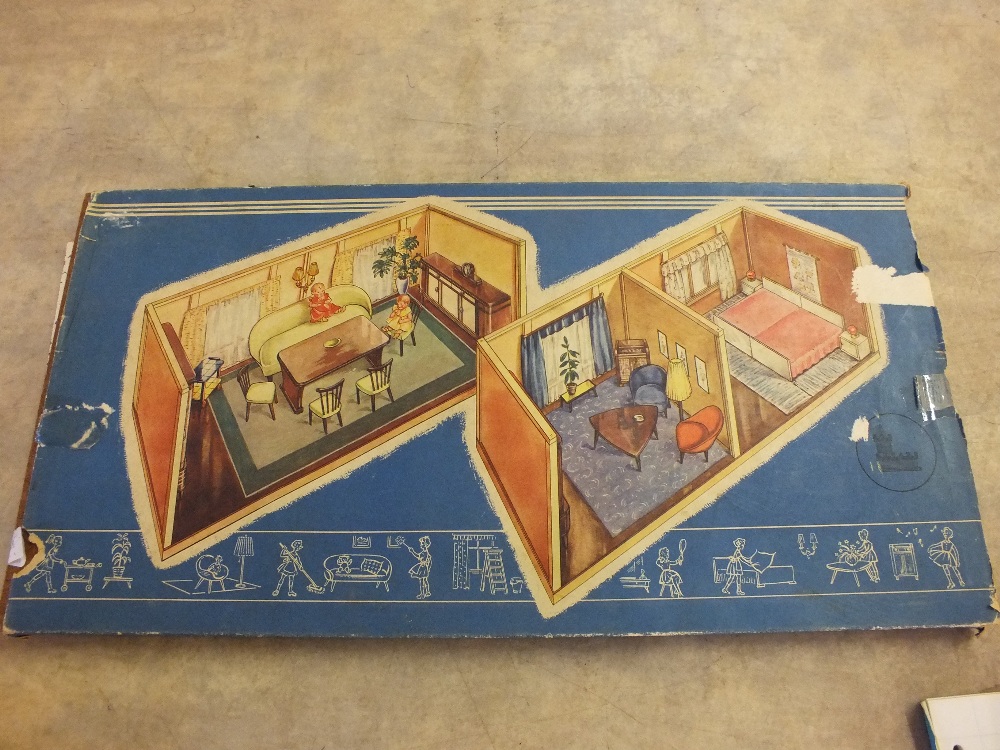 A Japanese dolls house kit, hand held ball bearing games, playing cards etc - Image 2 of 2