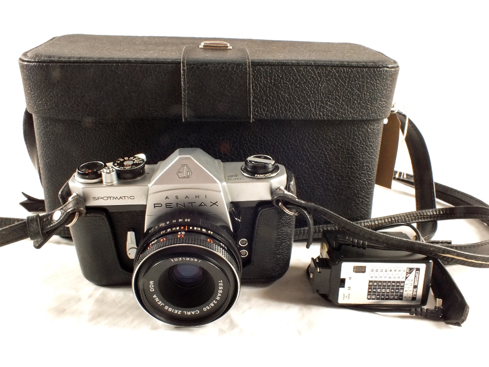 Pentax Spotmatic camera with Carl Zeiss lens
