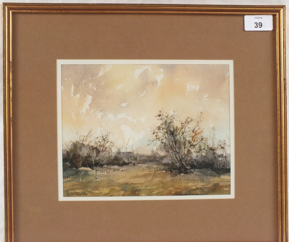 Pat Deeks, three country scene watercolours