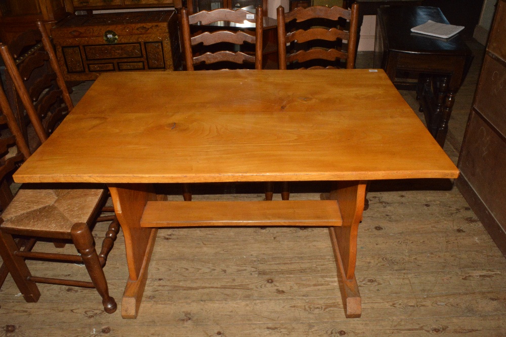 A small refectory table