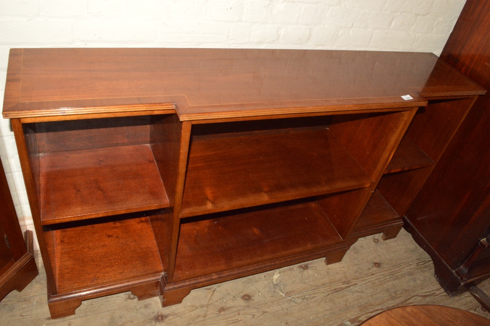 A Mahogany break front bookcase