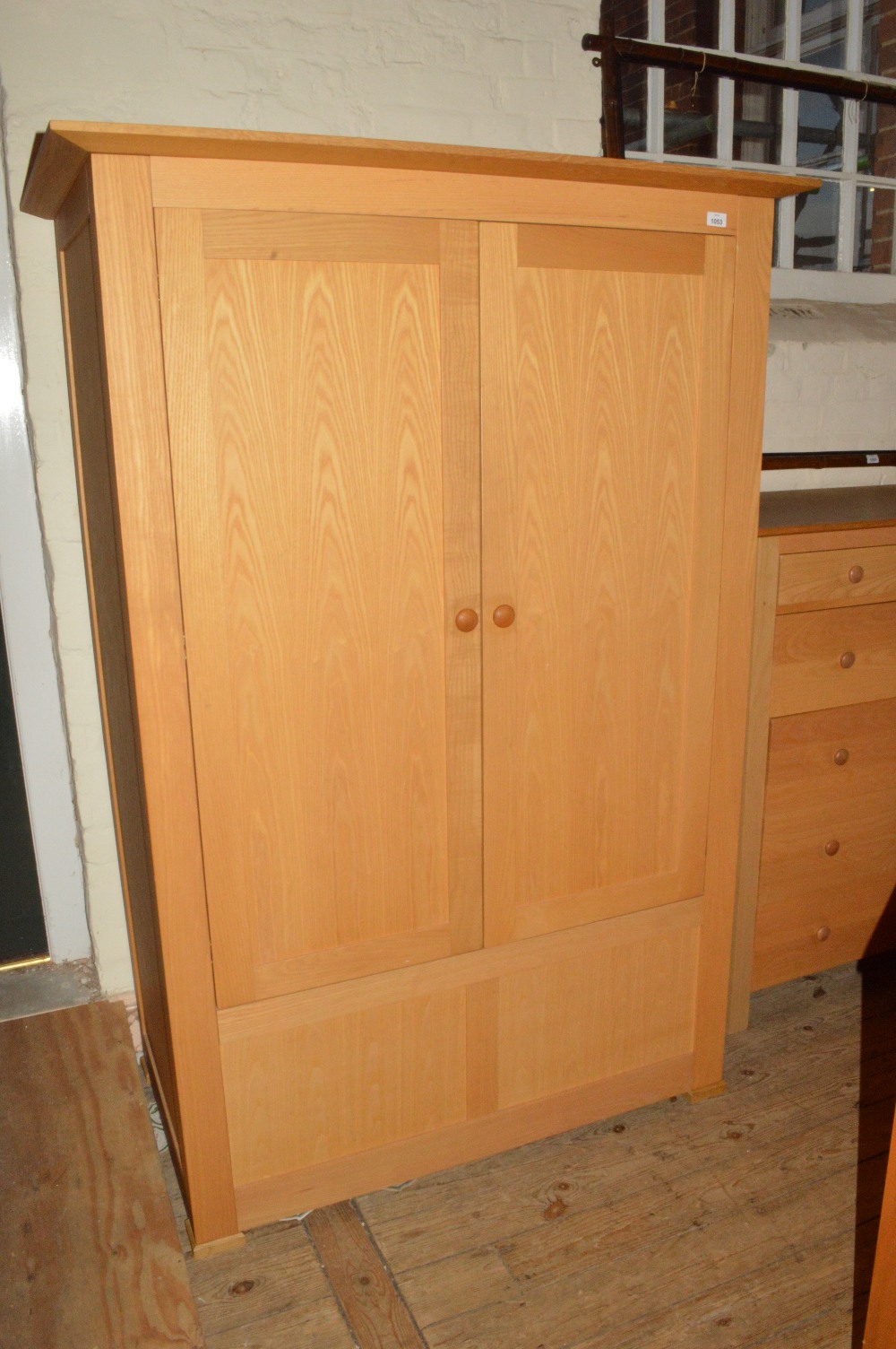 A light Oak double wardrobe