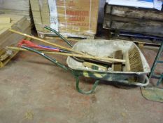 *Builders Wheel Barrow - Grafter & 2 Sweeping Brushes