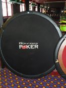 *Circular Poker Table with Folding Legs with Black Base Top