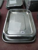 7 Stainless Steel Trays
