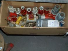 *Box Containing Assorted 3 Phase 240 & 110 Sockets - Plugs etc