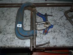 *Pair of G Clamps & 2 others