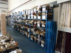 *Quantity of Medium Duty Blue Clip Together Racking comprising of 15 Uprights & 59 Shelves