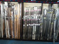 *Vast Quantity of Wood - Brushed Stainless Steel - Brass & Powder Coated Curtain Poles in Various