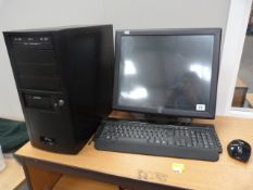 *Desk Top Computer with Flat Screen Monitor - Keyboard & Mouse