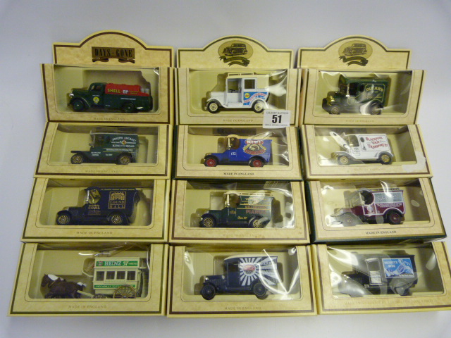 12 Boxed Lledo & Days Gone By Vehicles