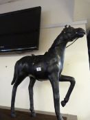 Leather Clad Horse Figurine