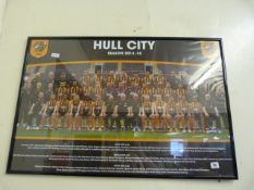 *Framed Hull City Team Poster