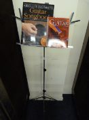 Music Stand & 2 Guitar Books