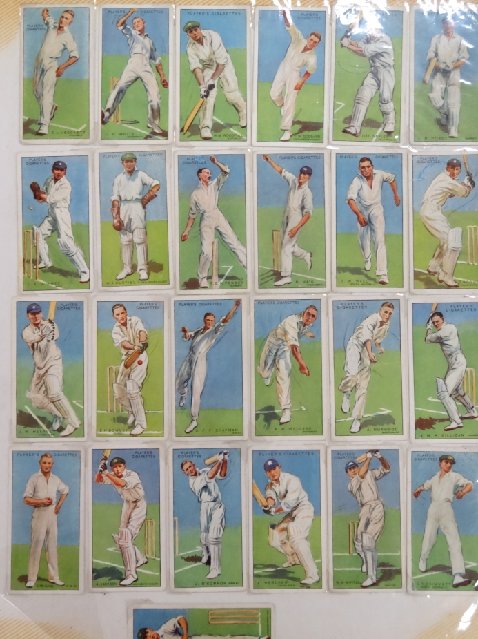 A quantity of early 20thC cigarette cards, to include John Player & Sons Cricketers 1938, Bird