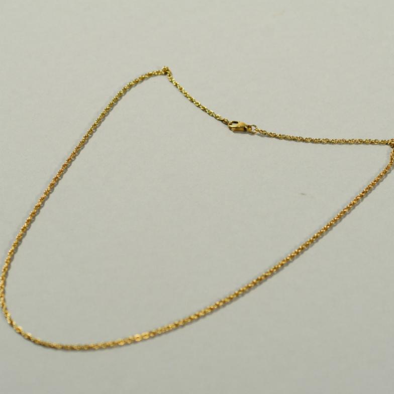 A 9ct gold rope twist chain, 5.4g.