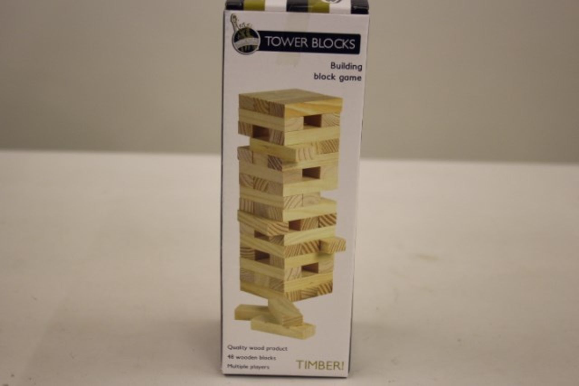 V Wooden Tower Block Building Game X  3  Bid price to be multiplied by Three