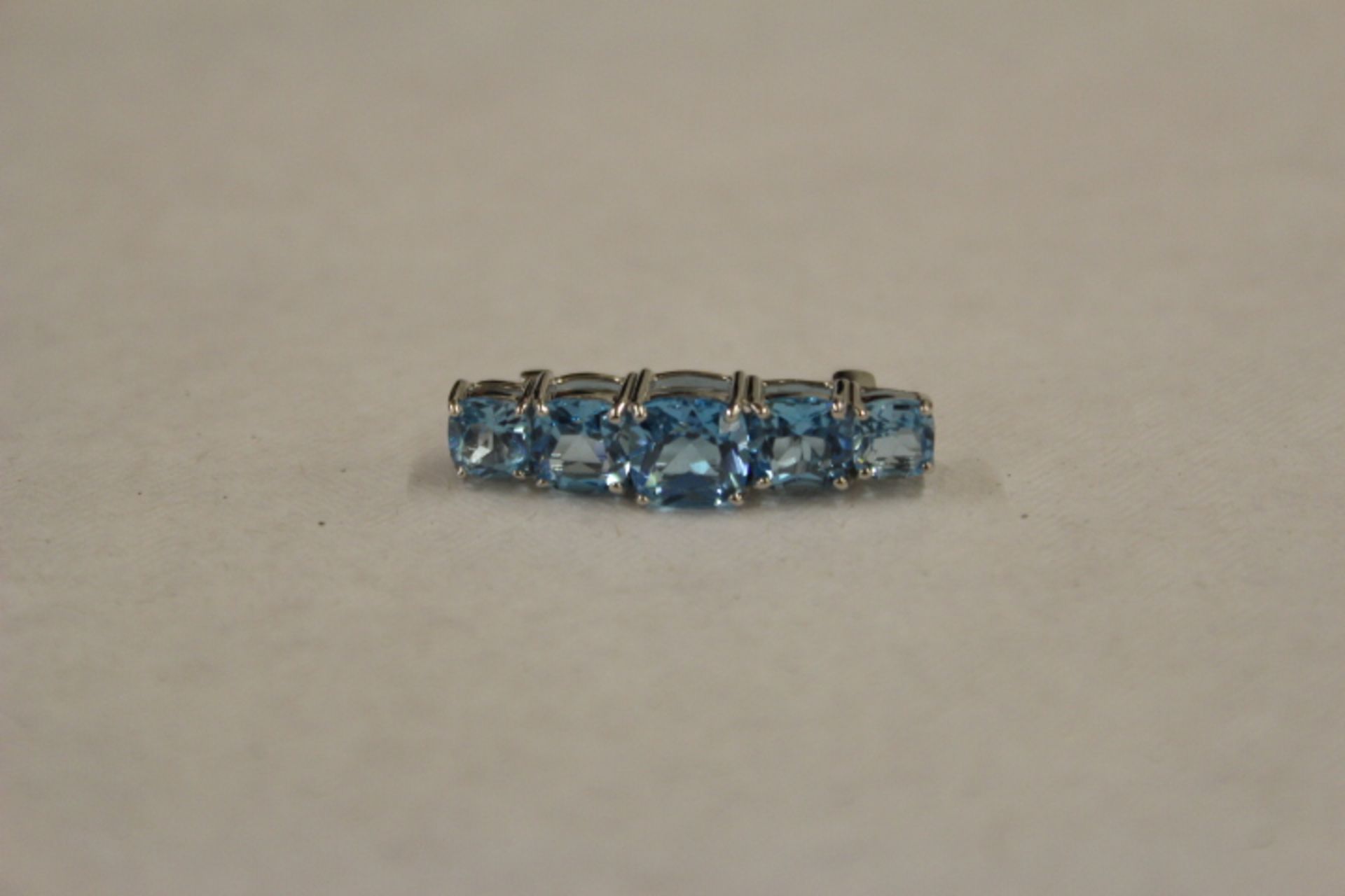 Silver Swiss Blue Topaz Brooch