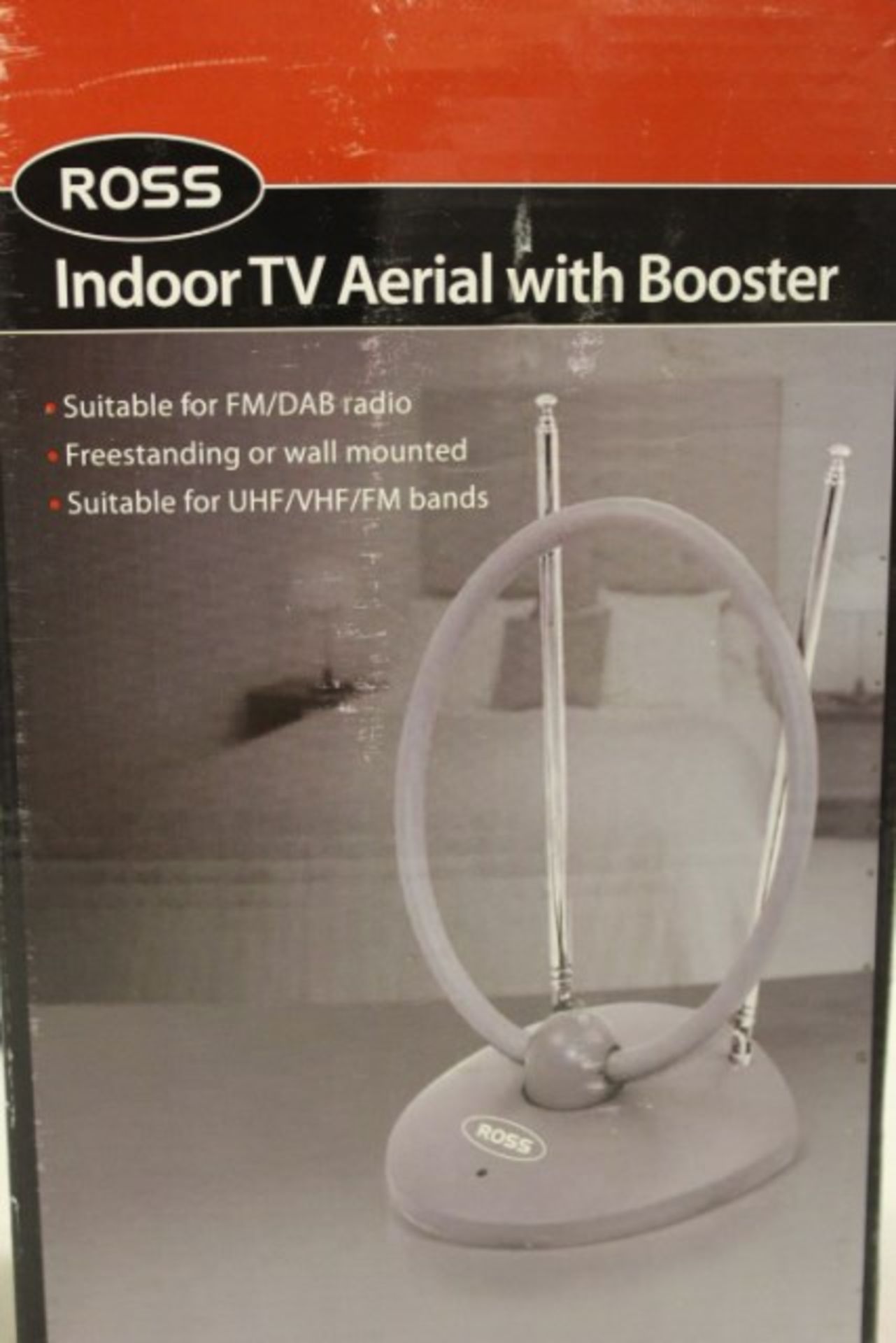 V Ross Indoor TV Aerial With Booster