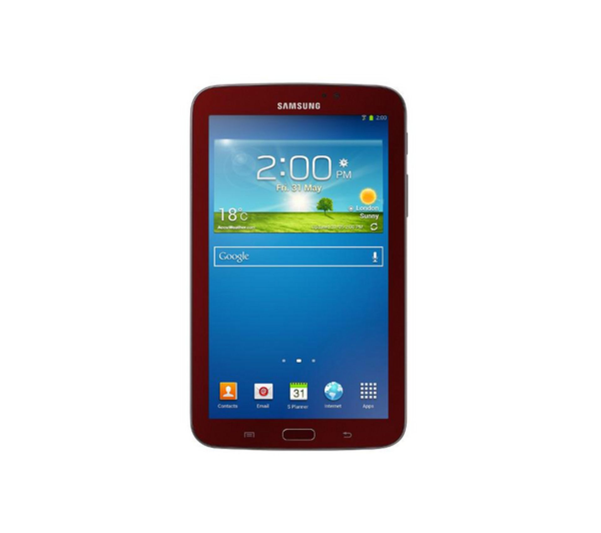 V Samsung Galaxy Tab 3 - 7" 8GB - Wi-Fi - Red