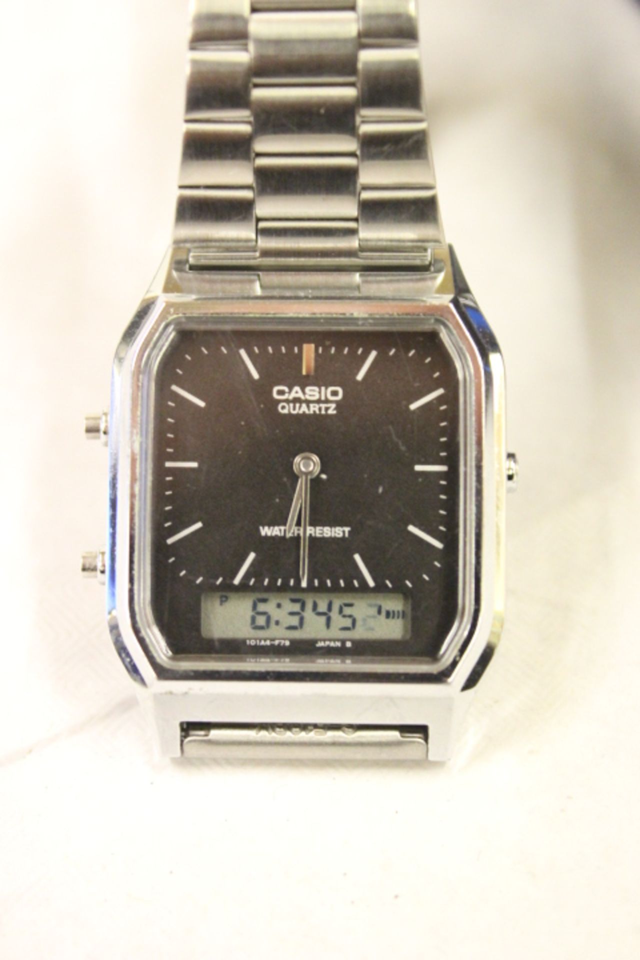 V Gents Casio Analog & Digital Bracelet Strap Watch