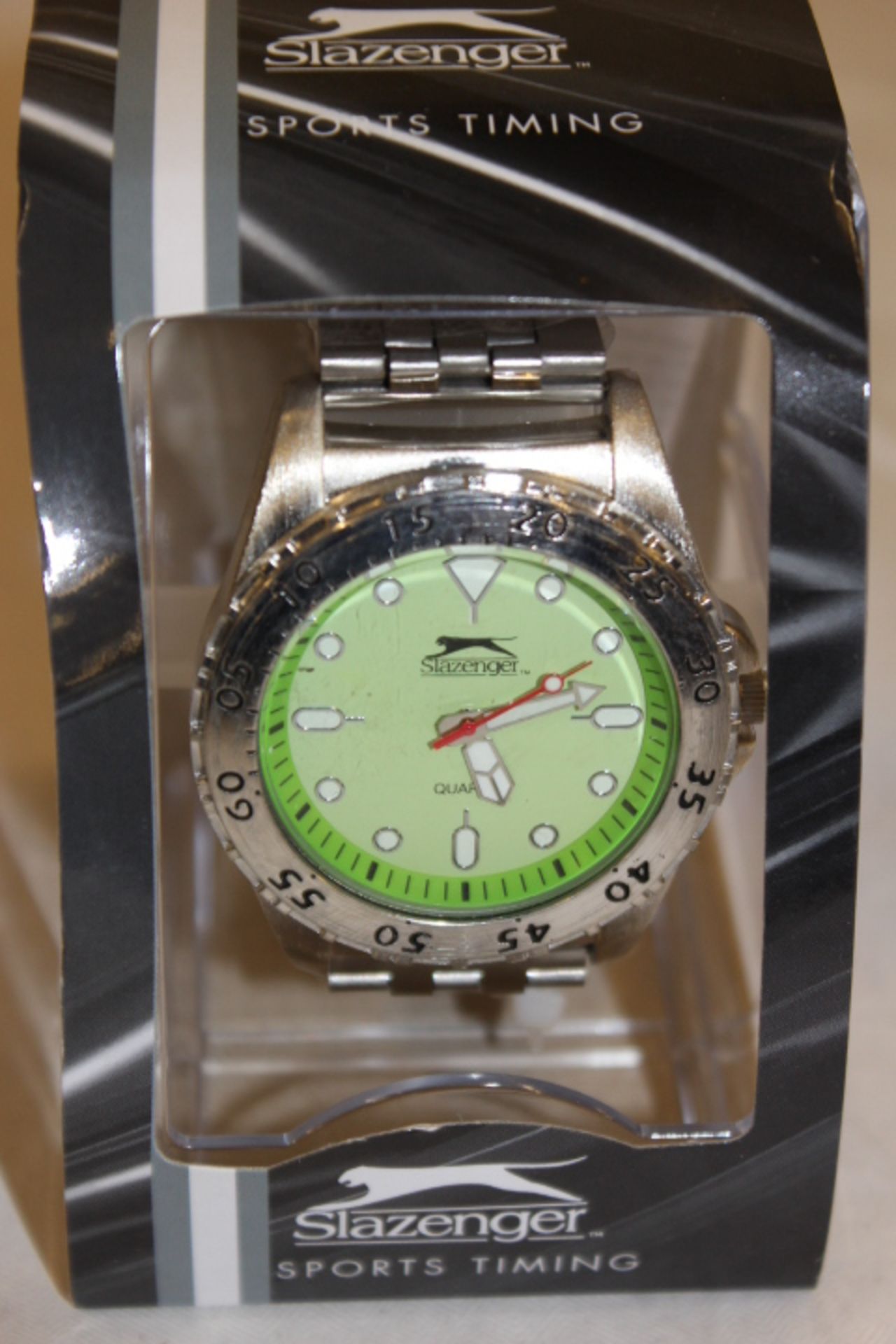 V Gents Slazenger - Green Dial Sports Watch