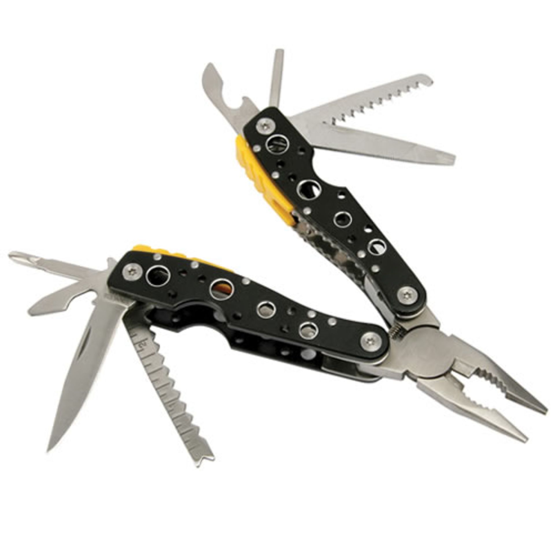 V 14 In 1 Multitool In Gift Box With Carry Pouch Aluminium Handles With Saw/Knife/Hook/Can Opener