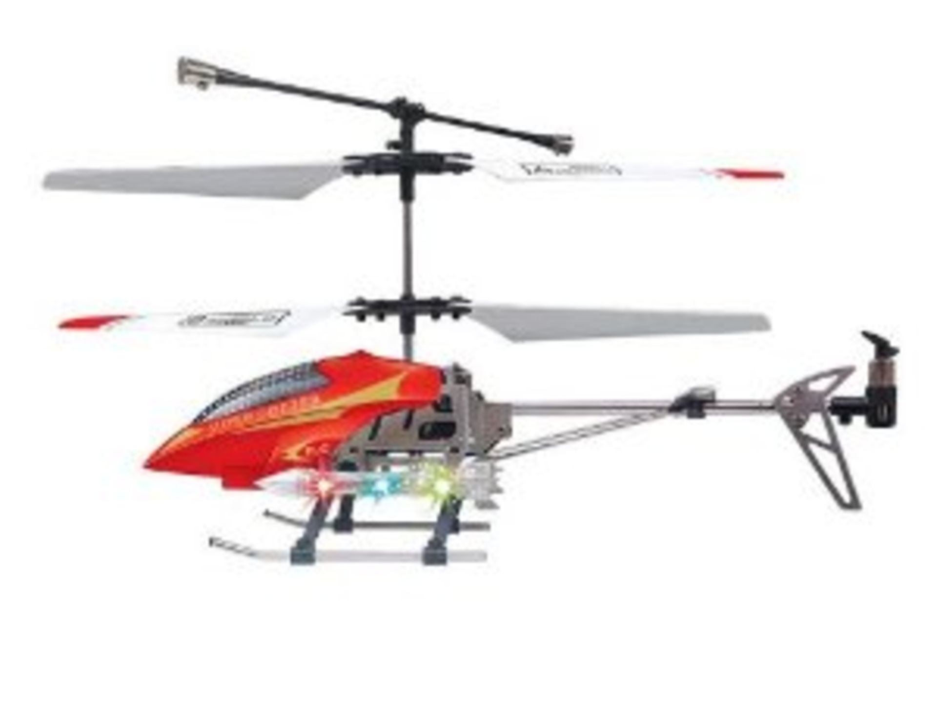 V Skyhawk R/C Helicopter 3 Channel With Gyro-Active Trim Technology 42cm Aluminium Body RRP £99.99 X