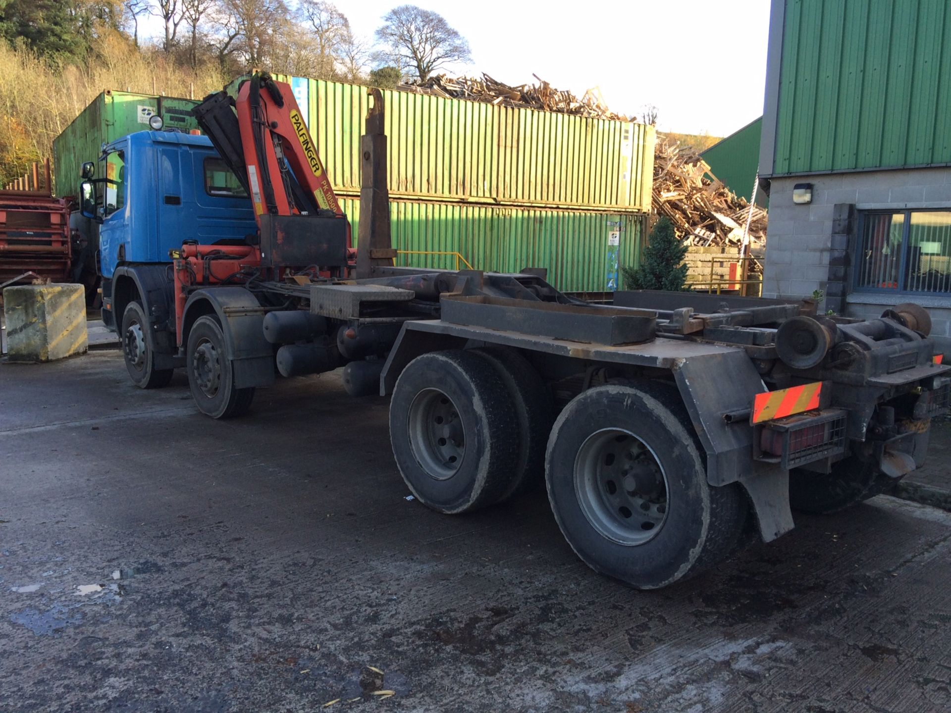 Reg DNZ 1295 yr1999 Scania 114 (360) 8 wheel hook loader c/w Palfinger PK 10500 Hiab - Image 5 of 7