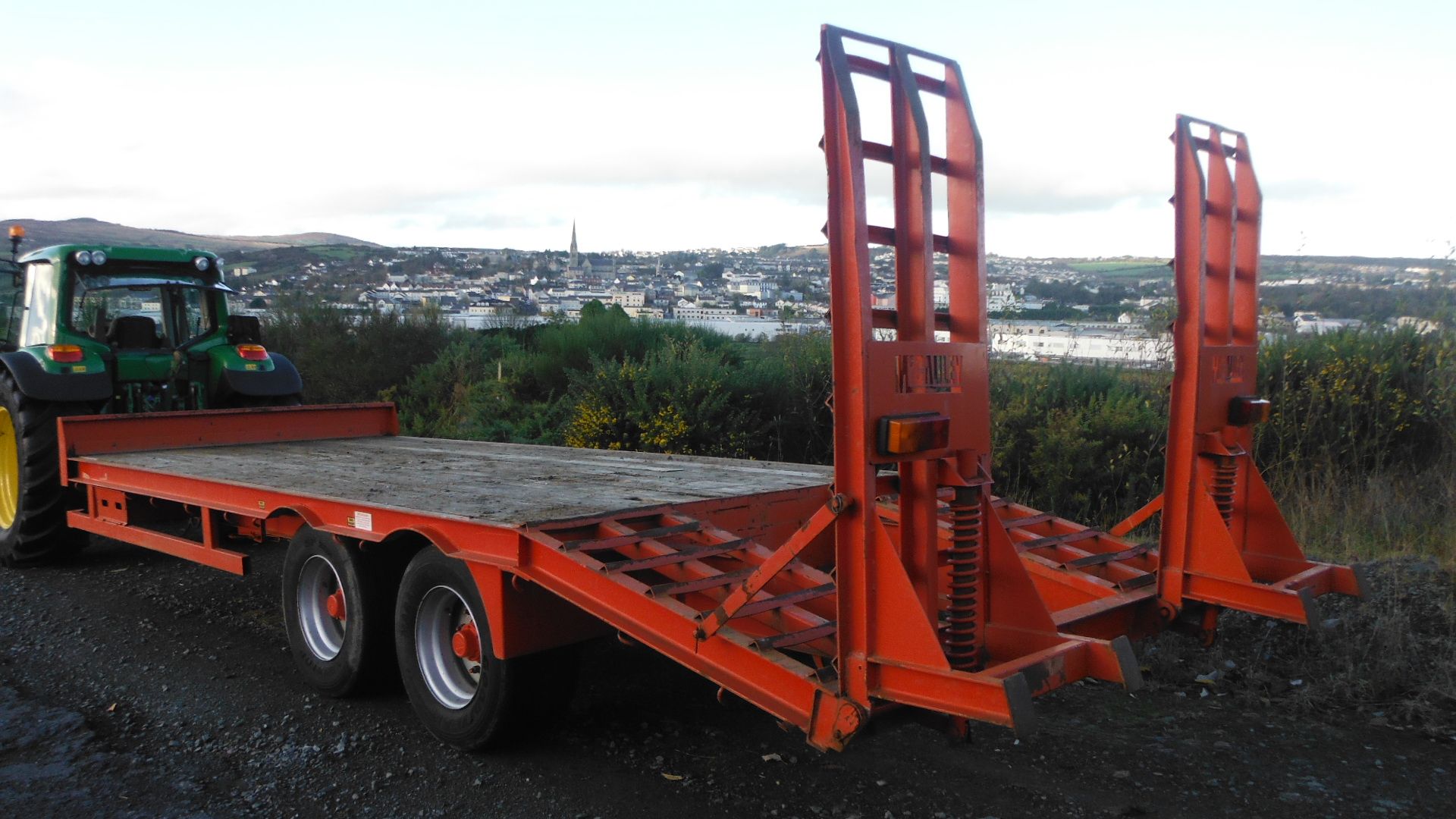 December 2005 McCauley 16ton Agri Drawbar loader c/w Hyd Brakes, Safe Brake & Ramps - Image 3 of 7