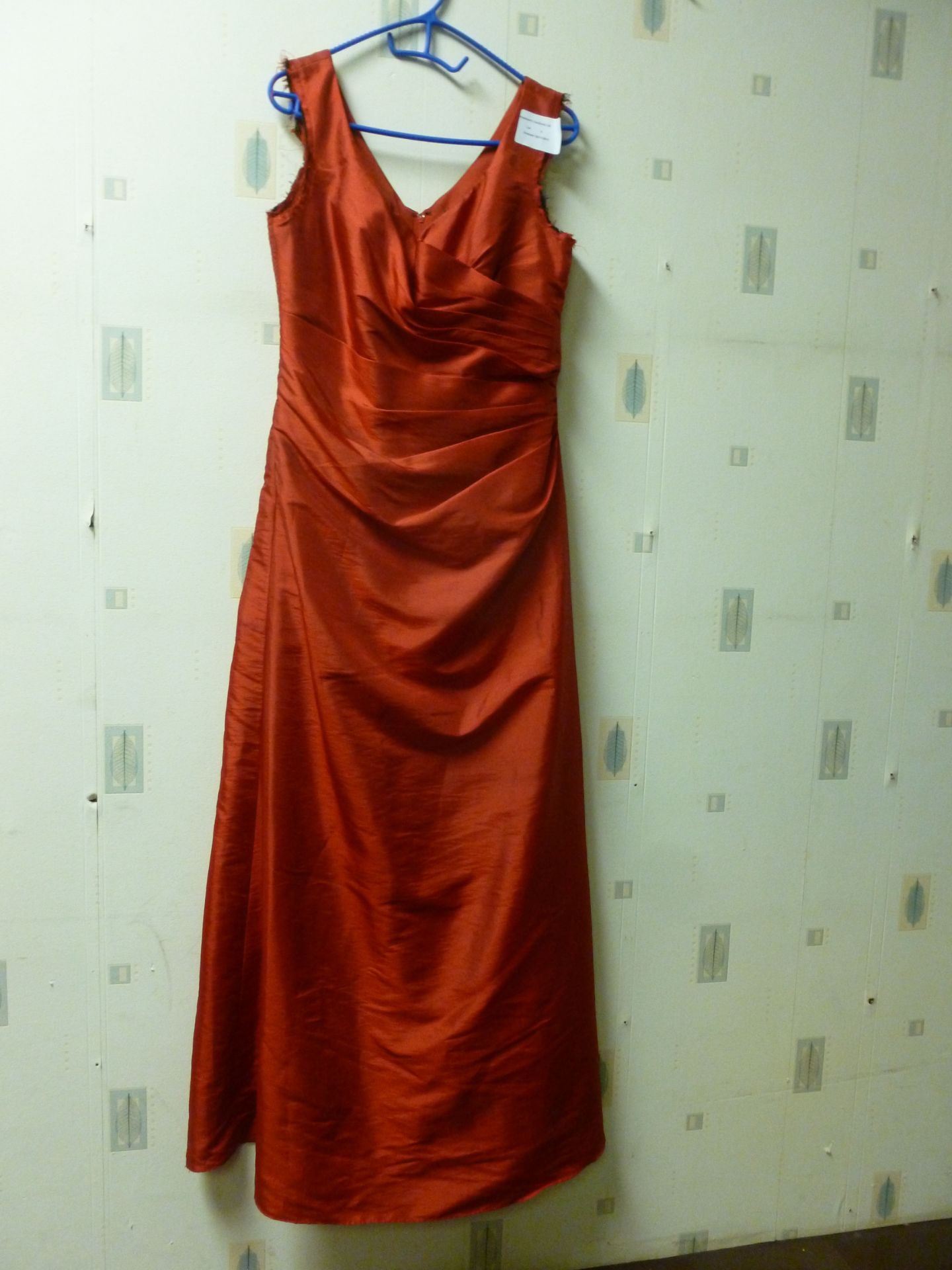 Alexia Designs red evening  size 14 RRP £129.99, Needs attention to the arm cuffs, look unfinished
