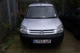 LY53 JJF Citroen Berlingo 800D LX with V5 - THIS VEHICLE IS SUBJECT TO VAT