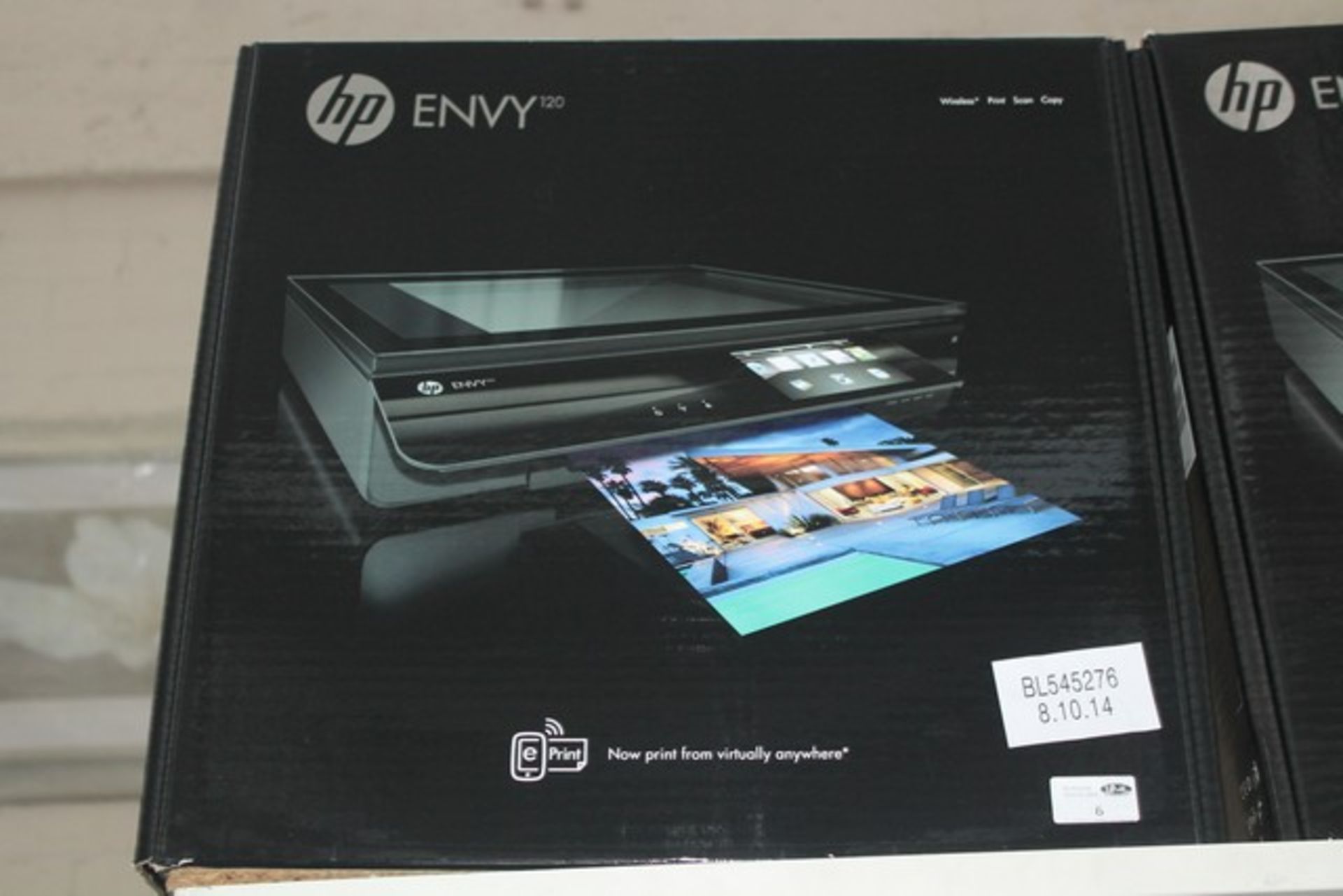 1 x BOXED HP ENVY 120 ALL IN ONE PRINTER SCANNER COPIER (545276) (8/10/2014)  *Please note that