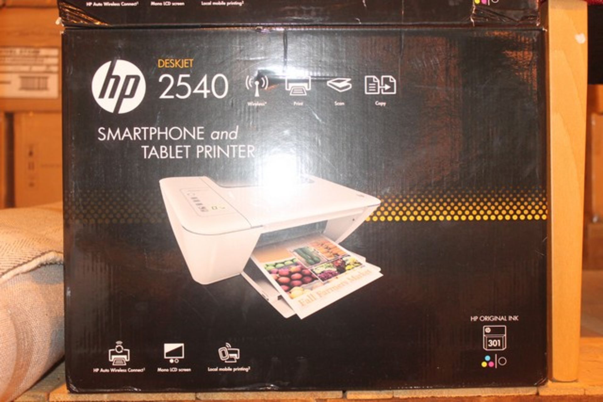 1 x BOXED HP DESK JET 2540 SMART PHONE AND TABLET PRINTER (545276)  *PLEASE NOTE THAT THE BID