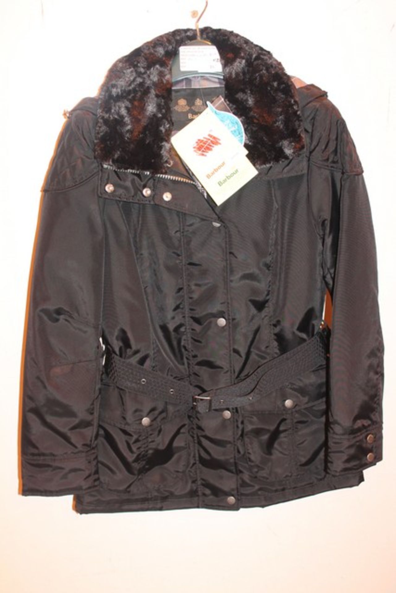 1 x BARBOUR OUTLAW LADIES WATERPROOF JACKET SIZE 10 RRP £200 (CAGE 12.008)  *PLEASE NOTE THAT THE