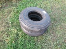 Pair of Dunlop 19x6.25-9 ply tyres hd