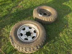 2 no 4x4 Toyota Hilux wheels & tyres