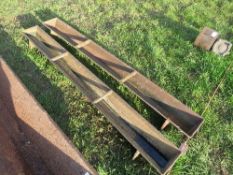 2 cast iron pig weaner troughs by Turk & Son of Newbury